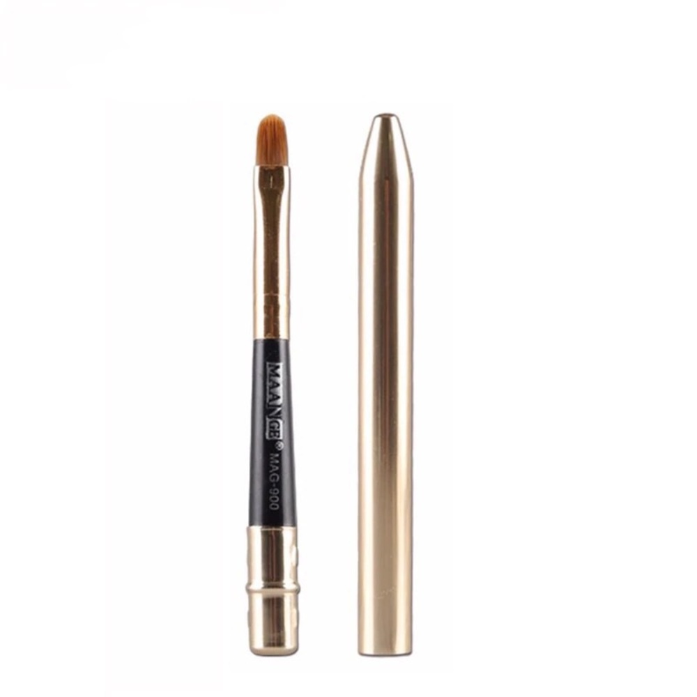 NEW Gold Covered Travel Lip Brush - Picture 1 of 6